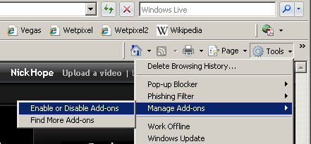 Internet Explorer Add-ons