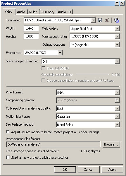 Sony Vegas Pro 8 Codec