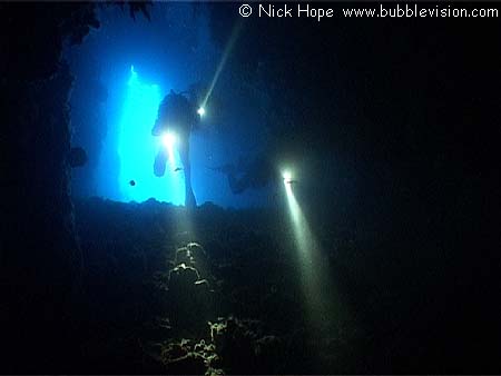 Cave diving at Western Rocky Island