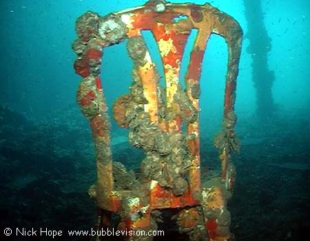 chair in King Cruiser shipwreck