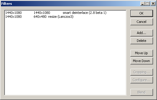 VirtualDub Fliters